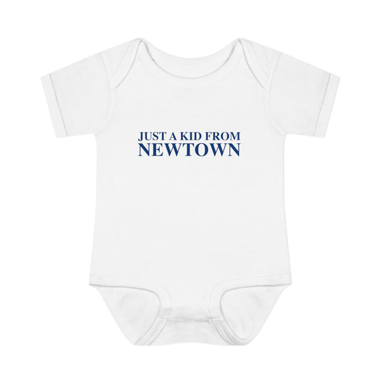 Just a kid from Newtown Infant Baby Rib Bodysuit