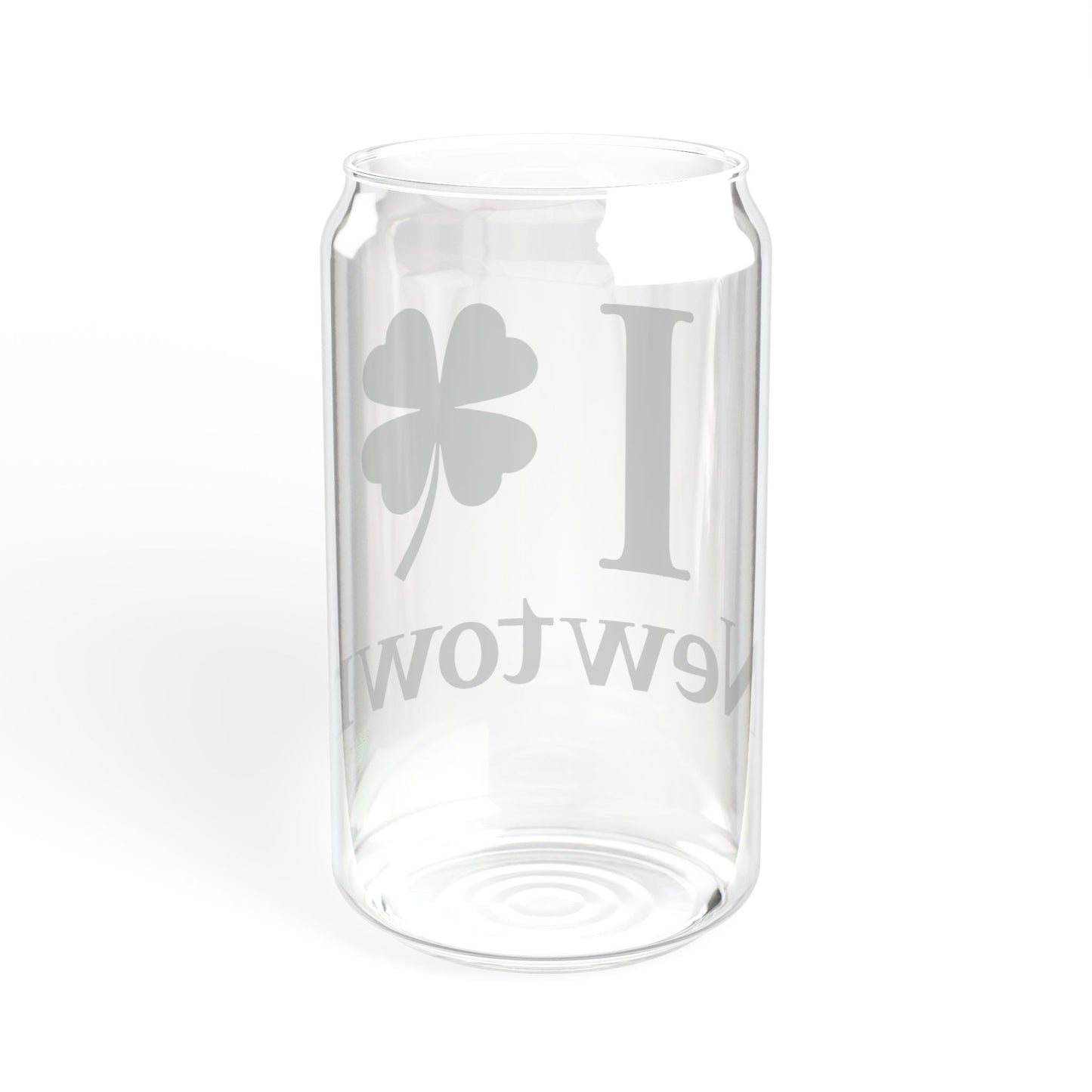 I Clover Newtown Sipper Glass, 16oz