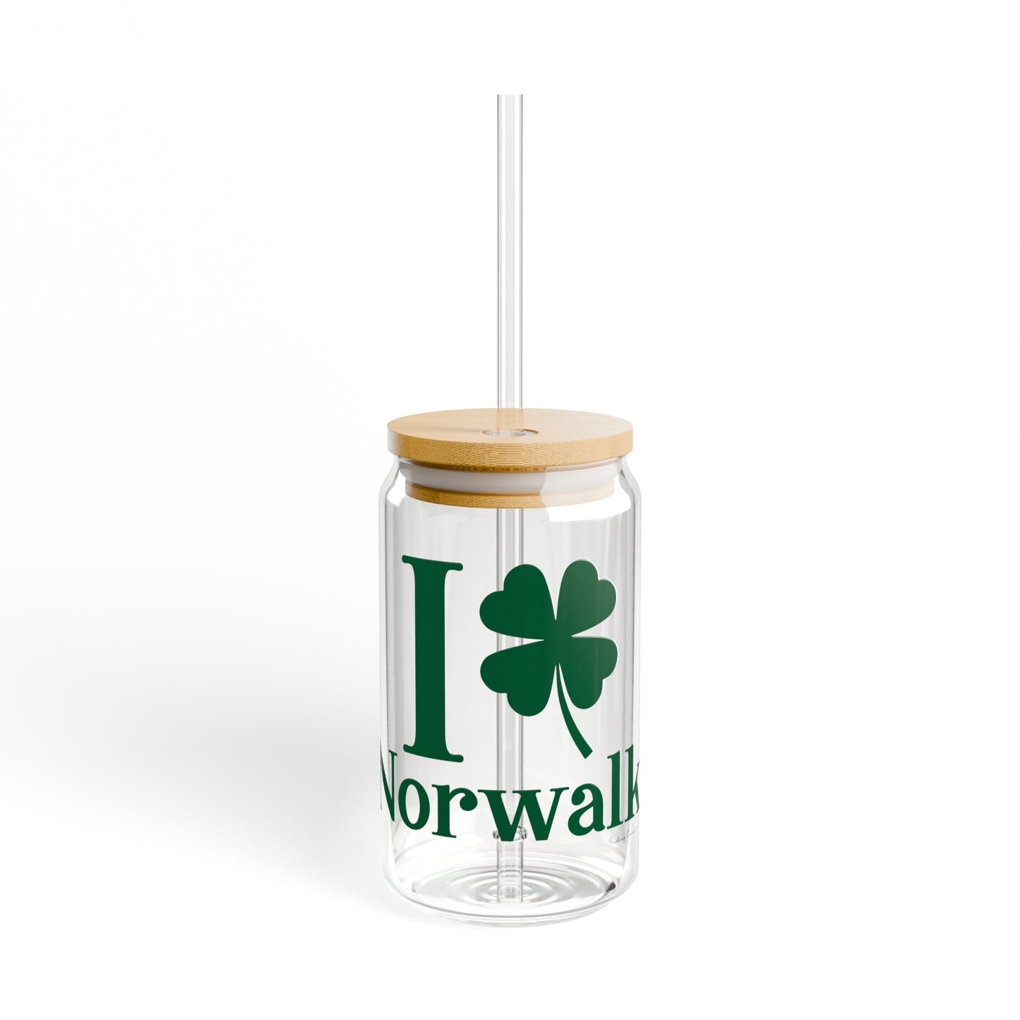 I Clover Norwalk Sipper Glass, 16oz