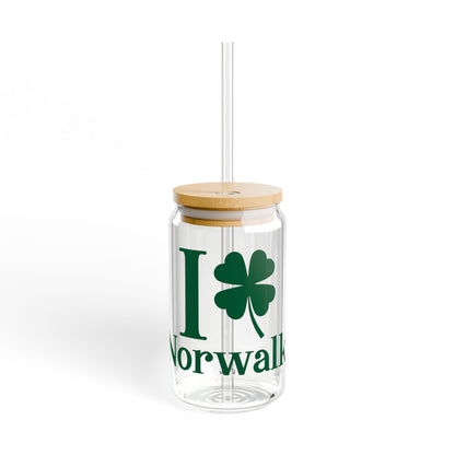 I Clover Norwalk Sipper Glass, 16oz