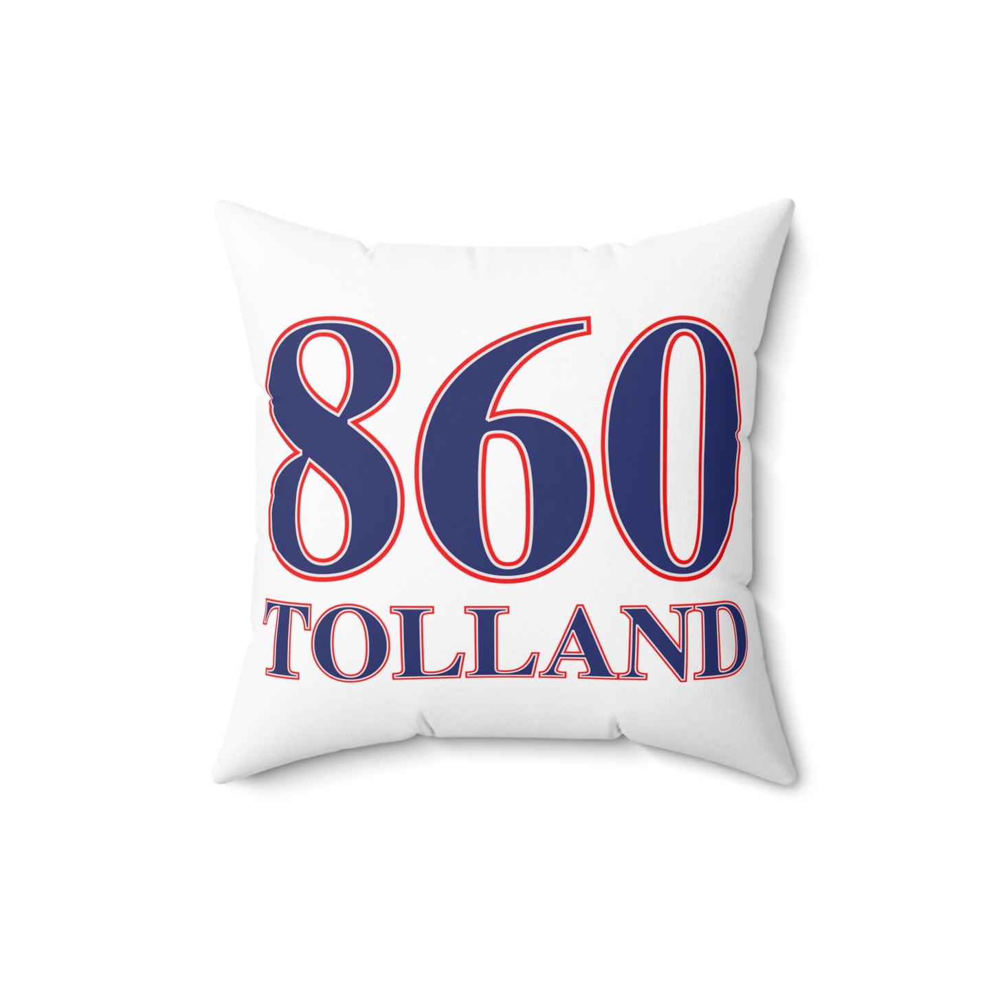 860 Tolland Red, White & Blue Spun Polyester Square Pillow