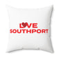 Love Southport Spun Polyester Square Pillow