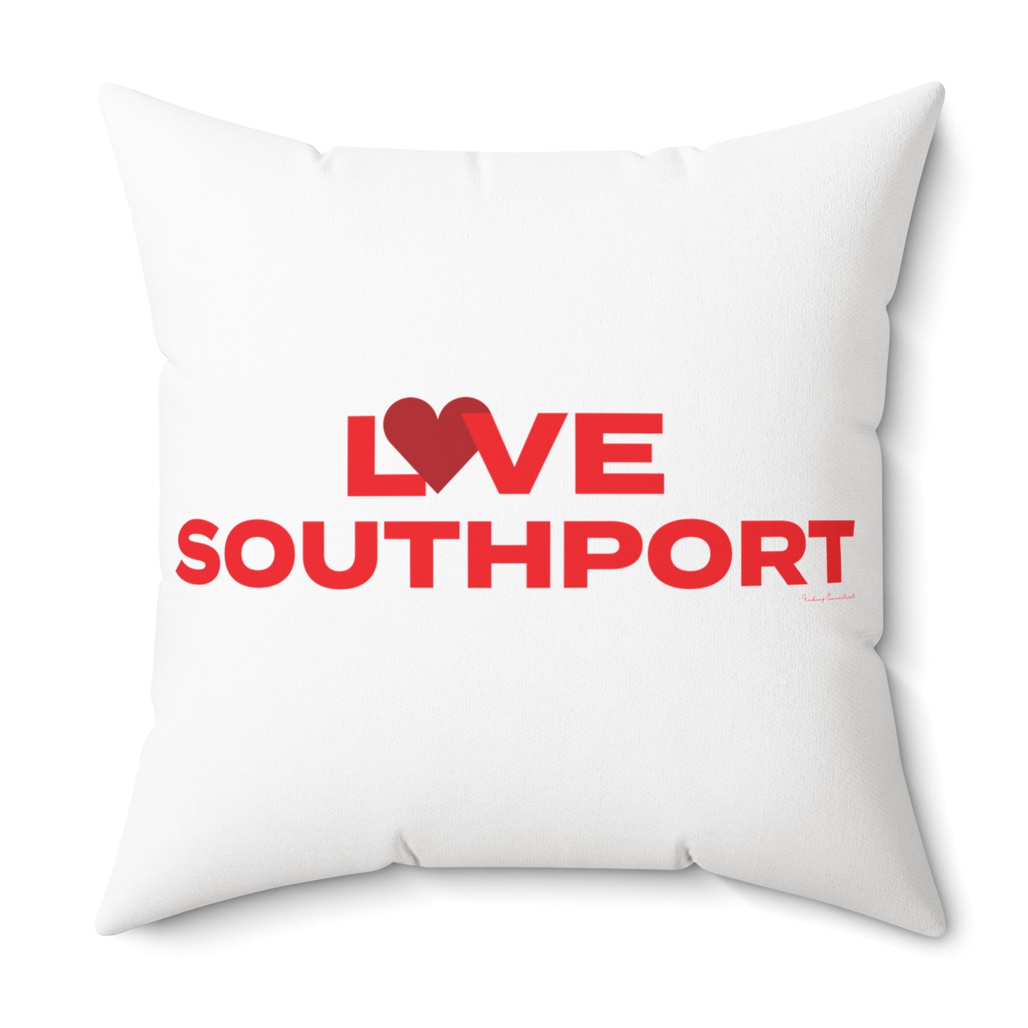 Love Southport Spun Polyester Square Pillow