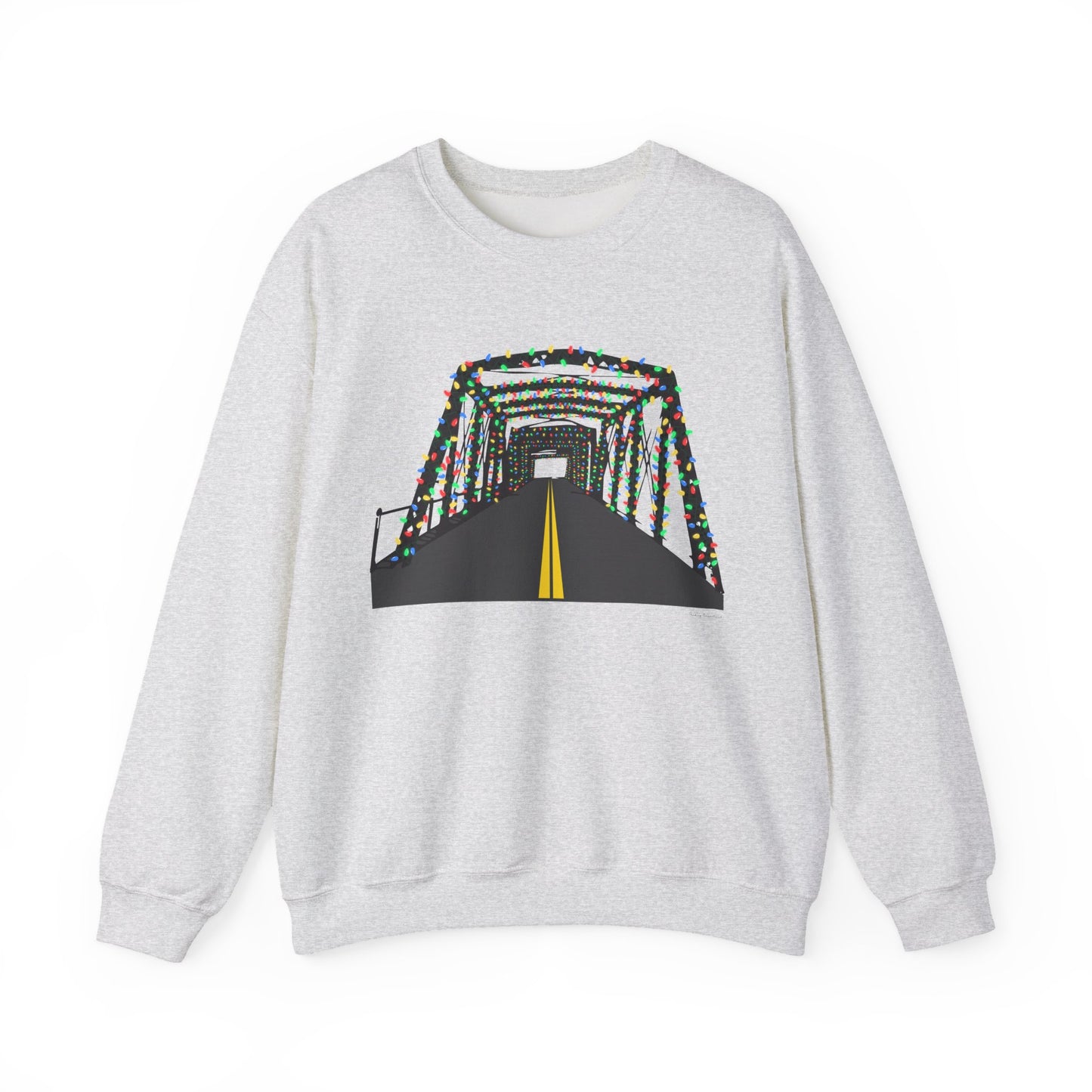 Saugatuck Bridge Lights Unisex Heavy Blend™ Crewneck Sweatshirt
