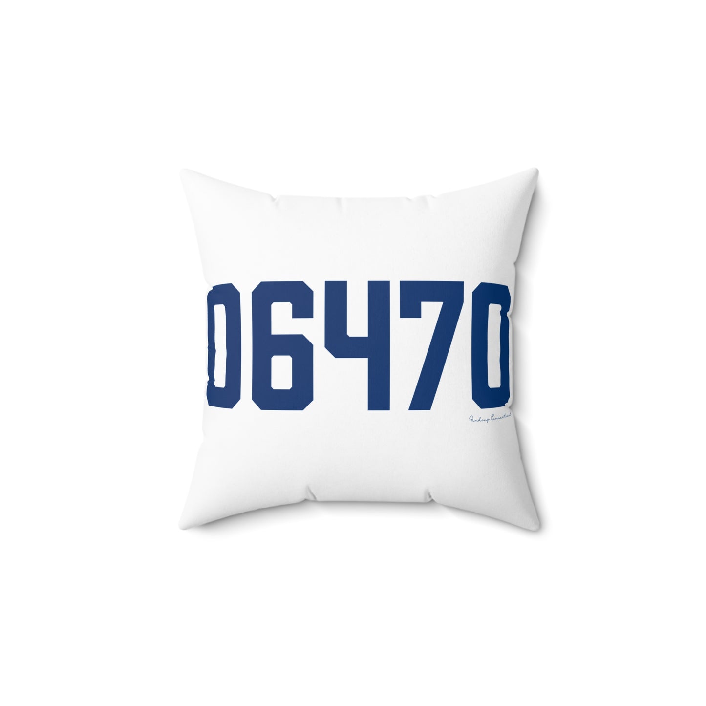 06470 Newtown Connecticut Zip Code Spun Polyester Square Pillow