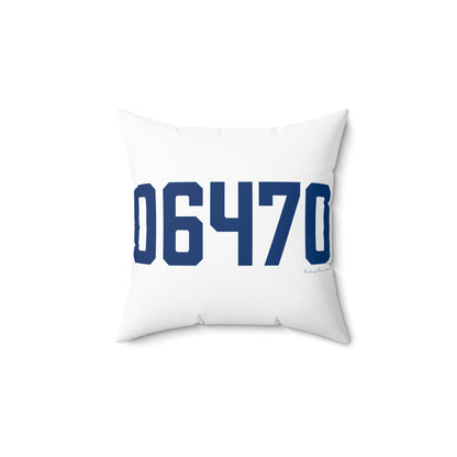 06470 Newtown Connecticut Zip Code Spun Polyester Square Pillow