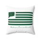 Hebron Connecticut St. Patrick’s Day Flag Spun Polyester Square Pillow