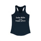 Lake Hills is My Happy Place Women's Ideal Racerback Tank Top