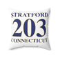 Stratford 203 Connecticut  Spun Polyester Square Pillow