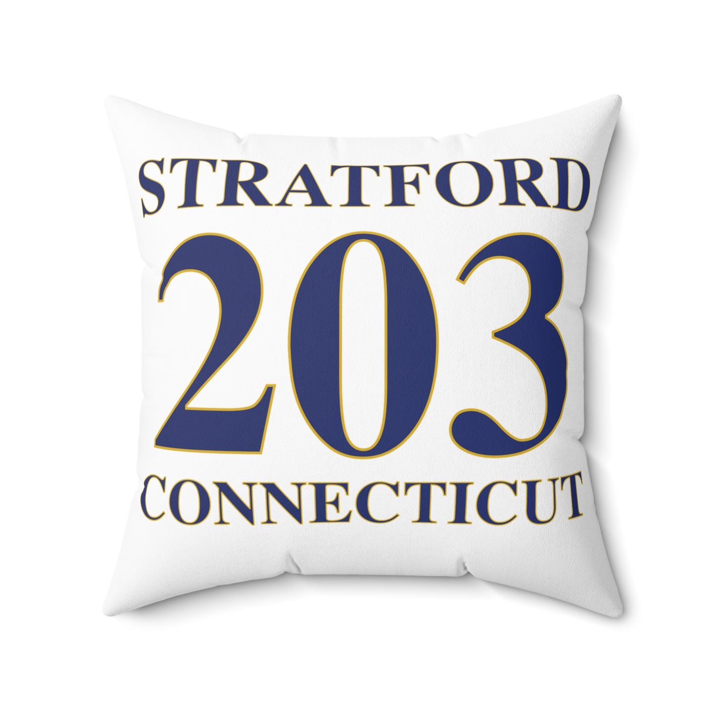 Stratford 203 Connecticut  Spun Polyester Square Pillow