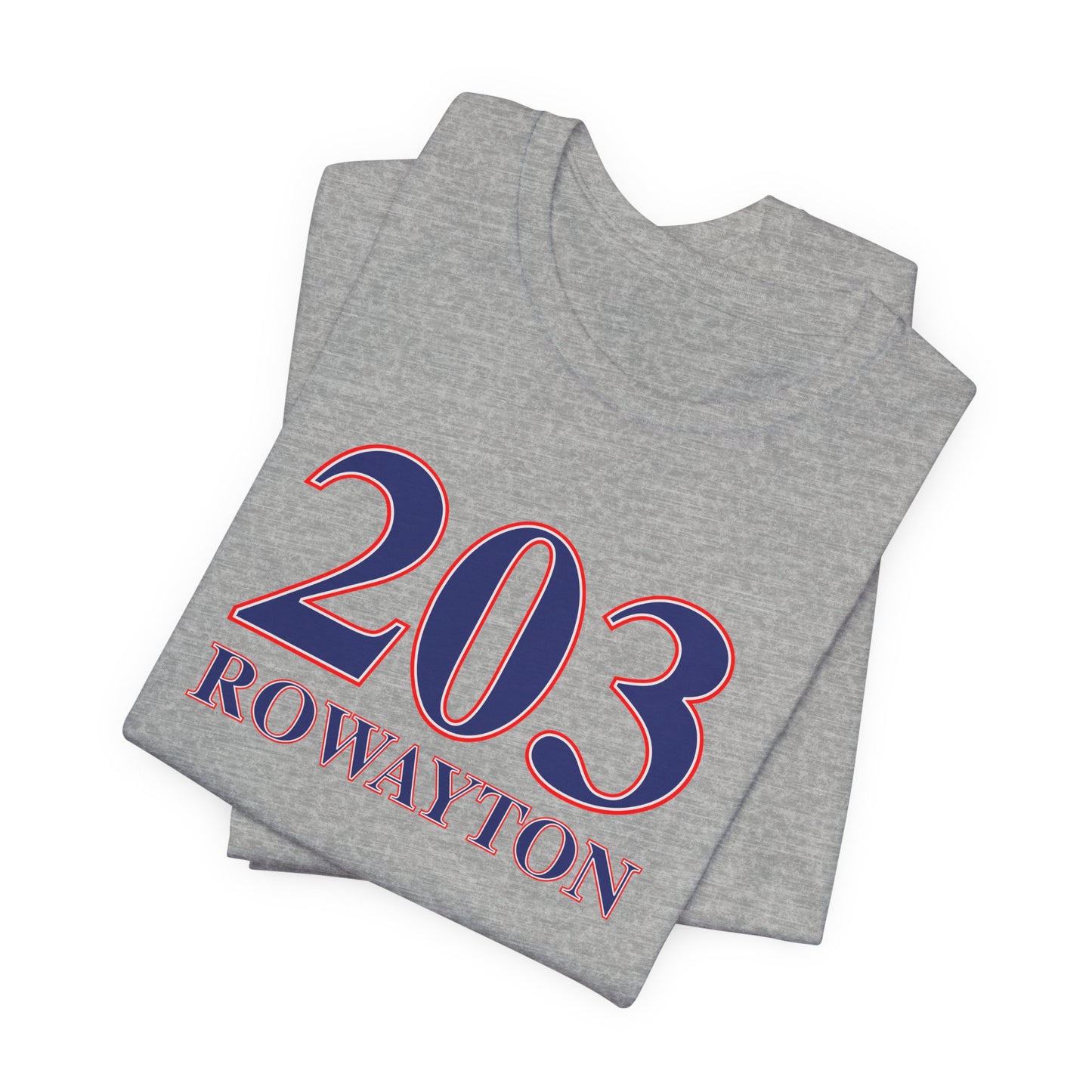 203 Rowayton Red, White & Blue Unisex Jersey Short Sleeve T-Shirt