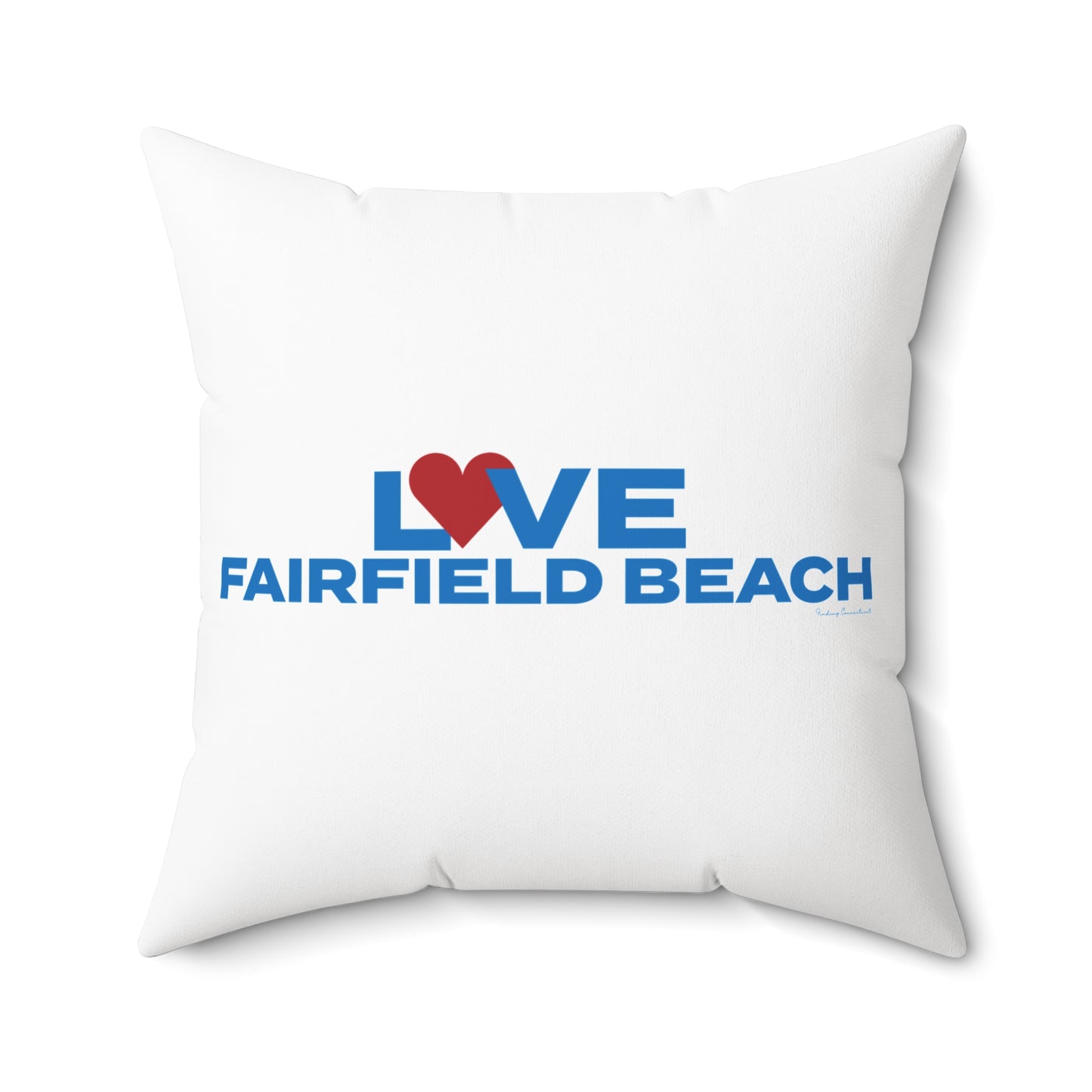 Love Fairfield Beach Spun Polyester Square Pillow