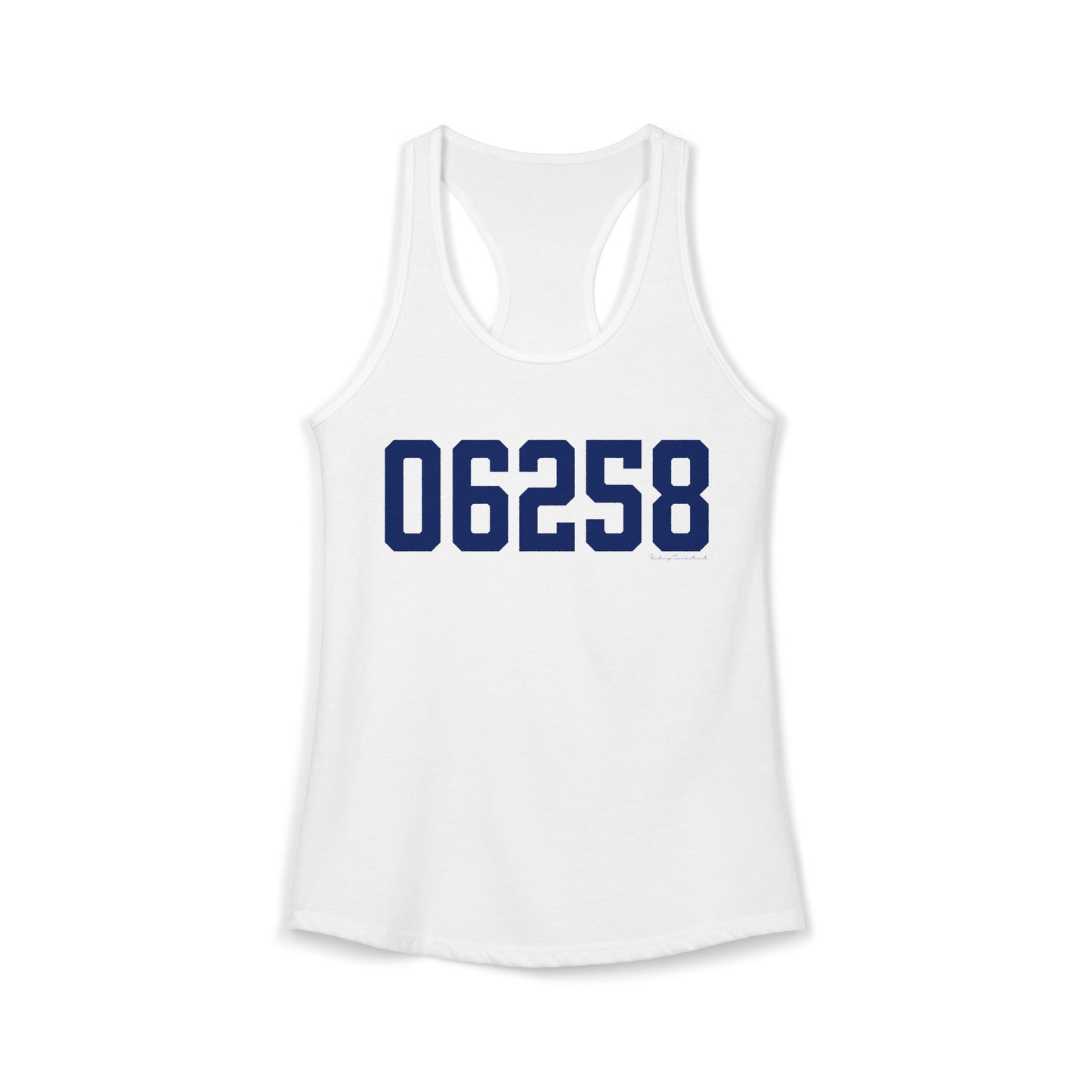 06258 Pomfret Connecticut Zip Code Women's Ideal Racerback Tank Top