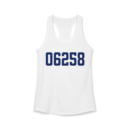06258 Pomfret Connecticut Zip Code Women's Ideal Racerback Tank Top