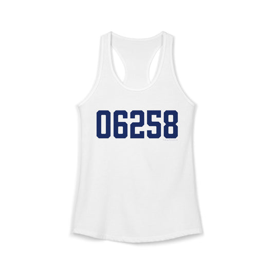 06258 Pomfret Connecticut Zip Code Women's Ideal Racerback Tank Top
