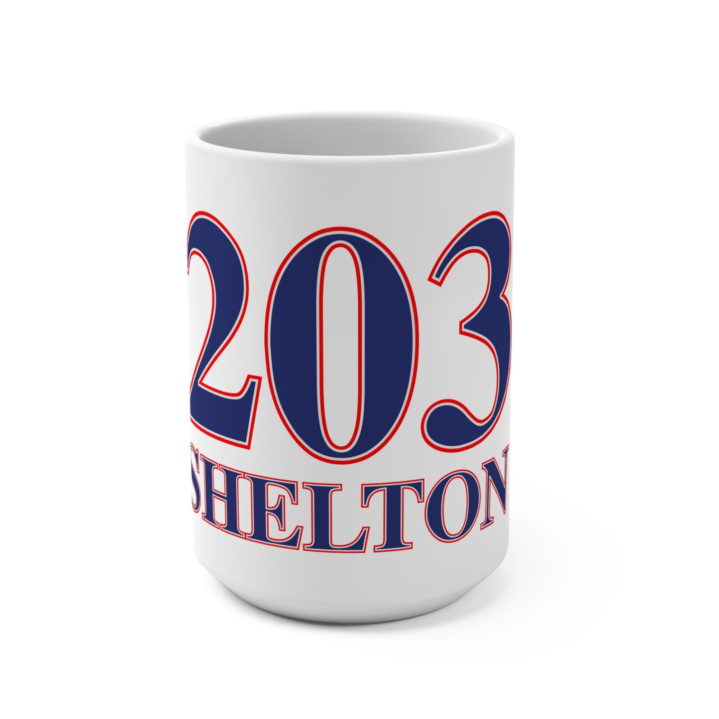 203 Shelton Red White & Blue Mug 15oz