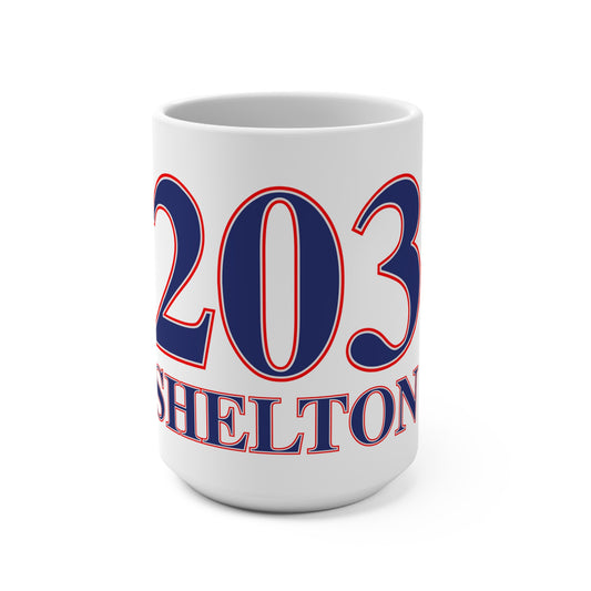203 Shelton Red White & Blue Mug 15oz
