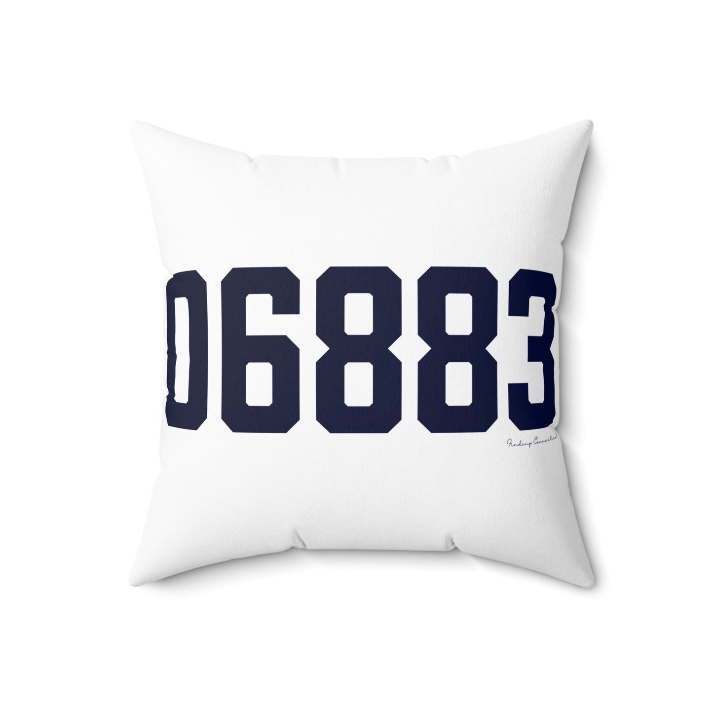 06883 Weston Connecticut Zip Code Spun Polyester Square Pillow