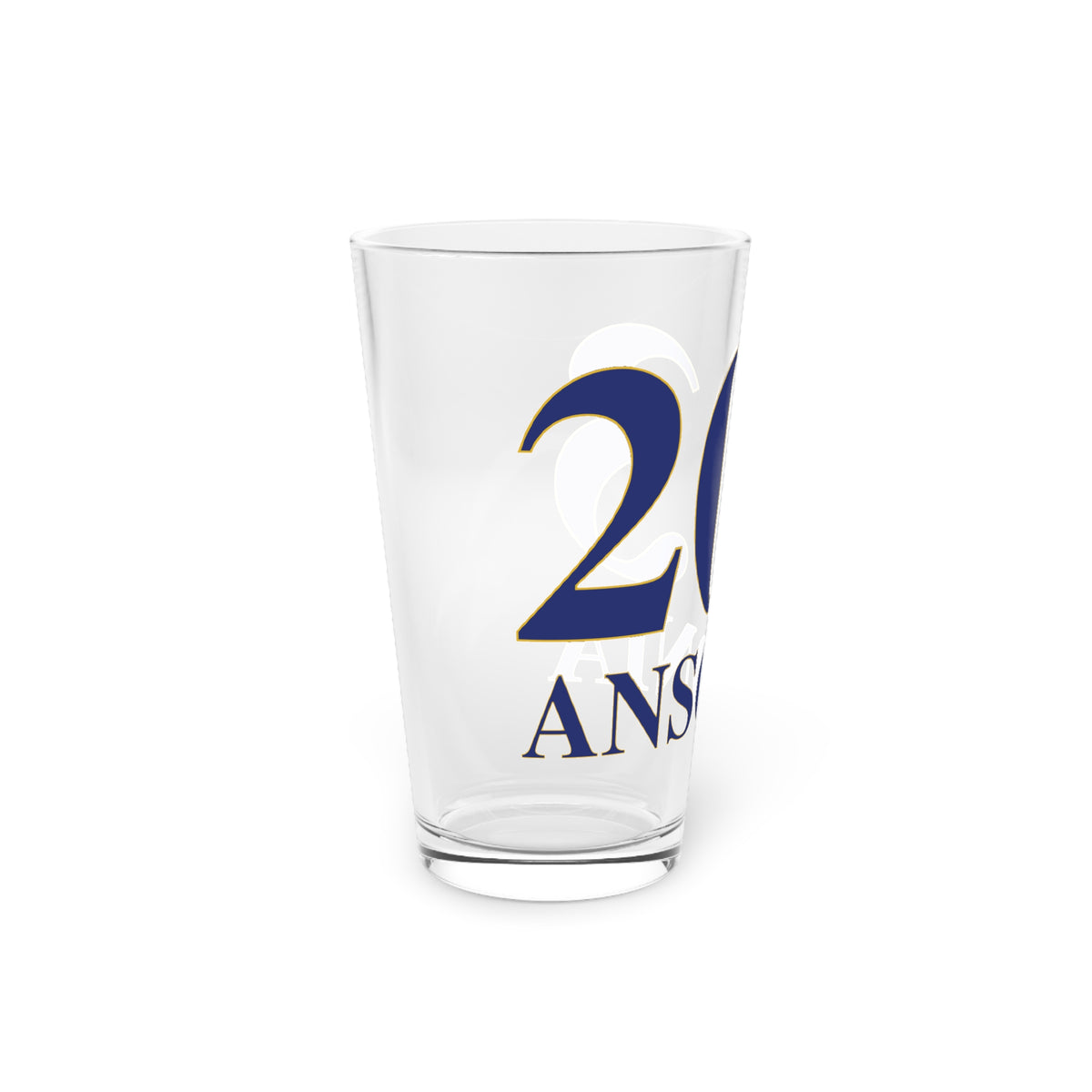 203 Ansonia Pint Glass, 16oz