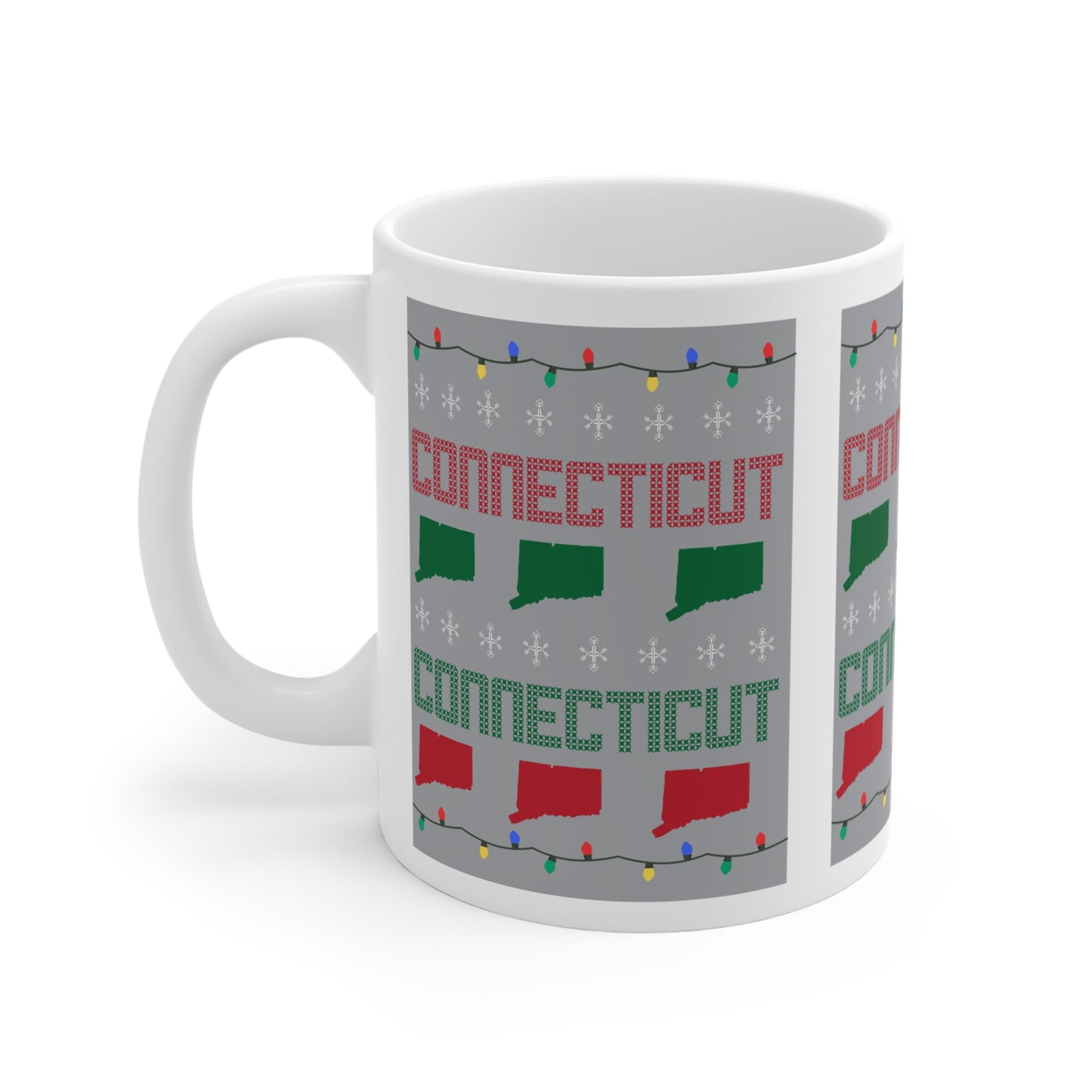 Connecticut Ugly Holiday Mug 11oz