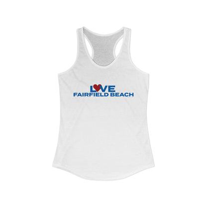 Love Fairfield Beach Women's Ideal Racerback Tank Top