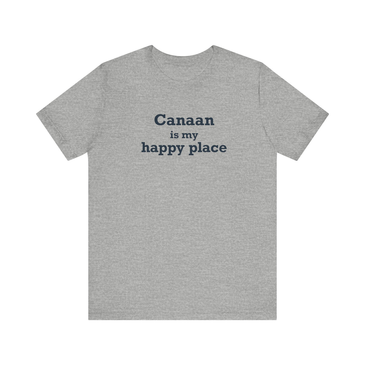 Canaan is my Happy Place Unisex Jersey Short Sleeve T-Shirt