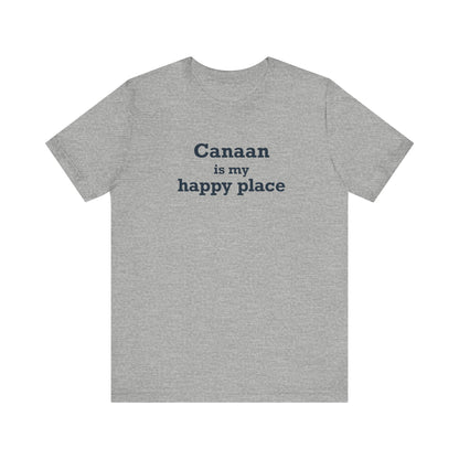 Canaan is my Happy Place Unisex Jersey Short Sleeve T-Shirt