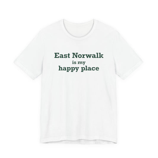 East Norwalk is My Happy Place Unisex Jersey Short Sleeve T-Shirt