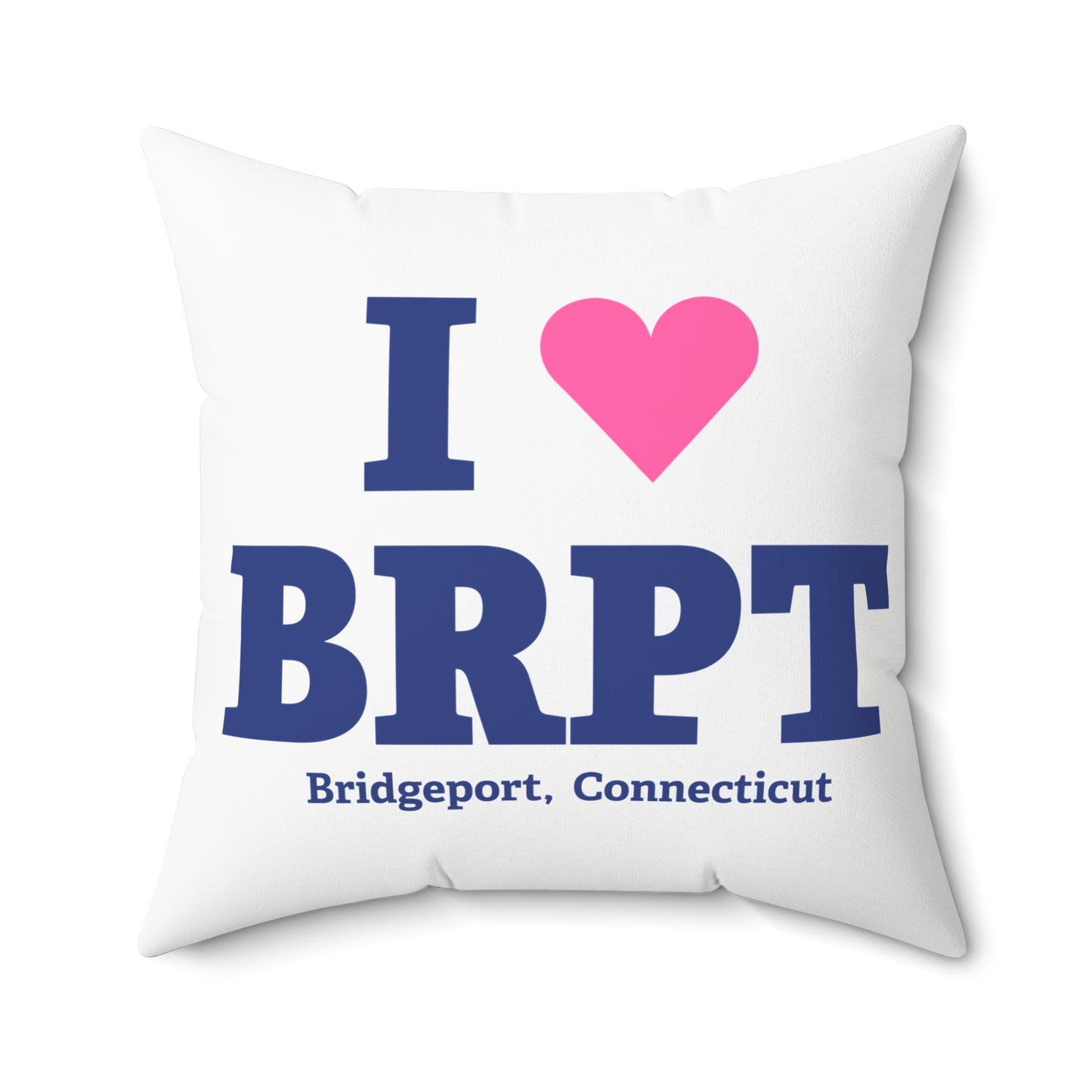 I Heart BRPT Spun Polyester Square Pillow