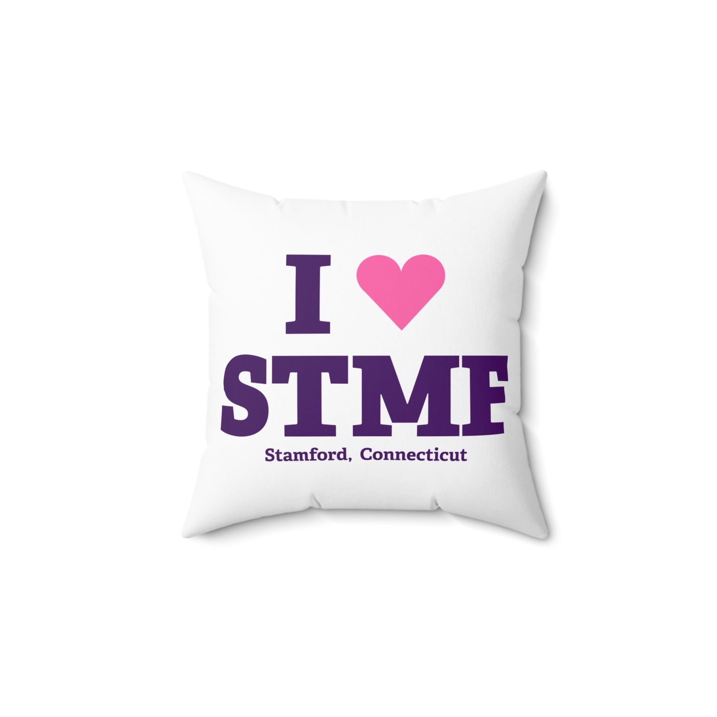 I Heart STMF Spun Polyester Square Pillow