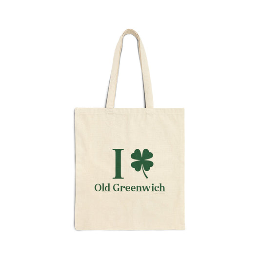 I Clover Old Greenwich Cotton Canvas Tote Bag