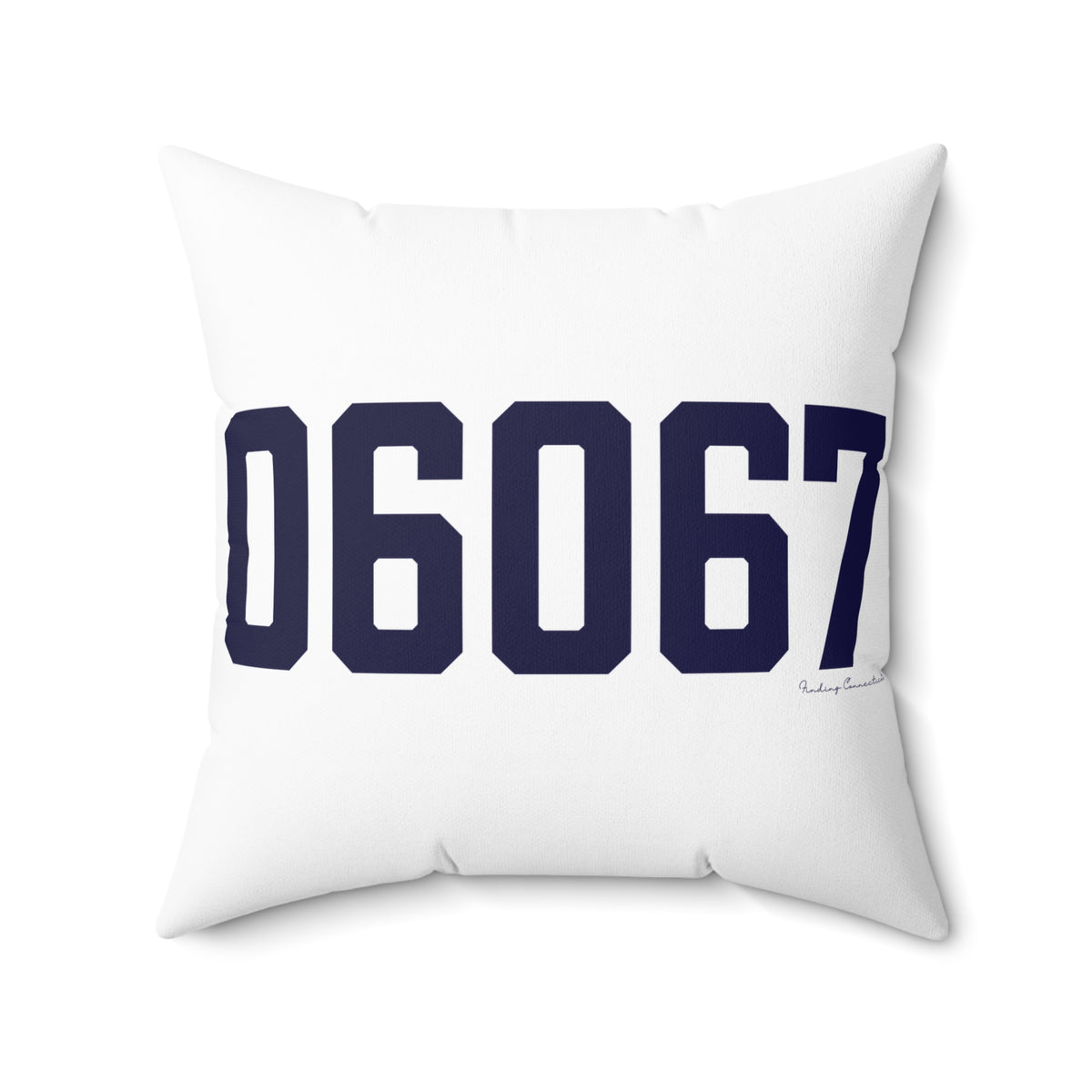 06067 Rocky Hill Connecticut Zip Code Polyester Square Pillow