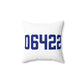 06422 Durham Connecticut Zip Code Spun Polyester Square Pillow