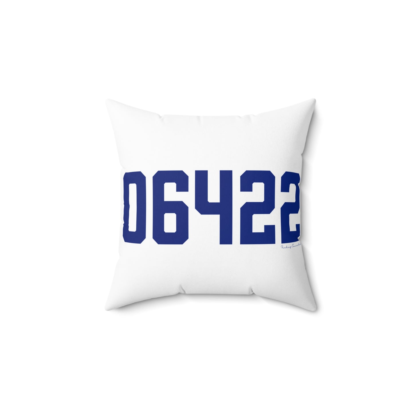 06422 Durham Connecticut Zip Code Spun Polyester Square Pillow