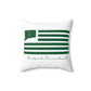 Guilford Connecticut St. Patrick’s Day Flag Spun Polyester Square Pillow