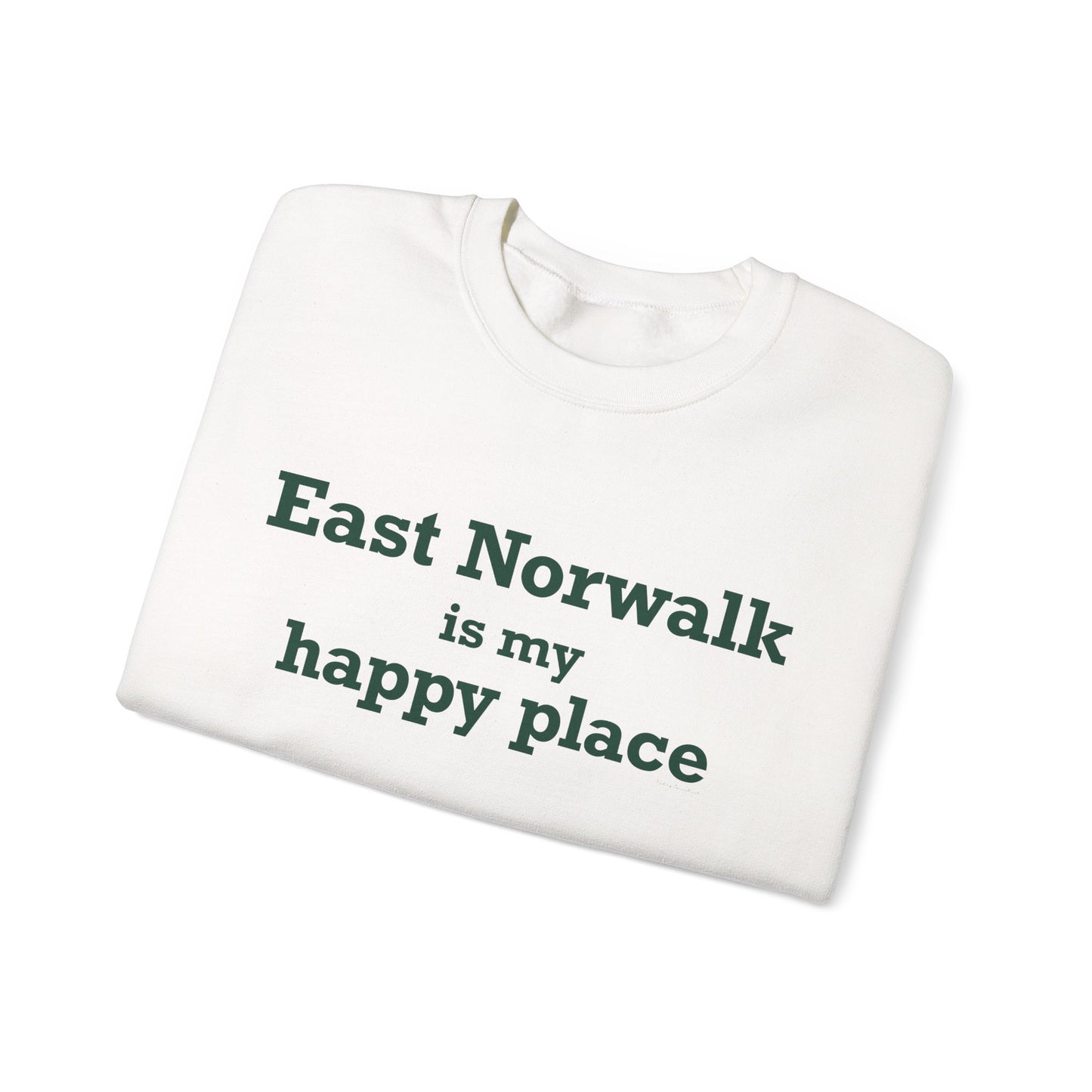 East Norwalk is My Happy Place  Unisex Heavy Blend™ Crewneck Sweatshirt
