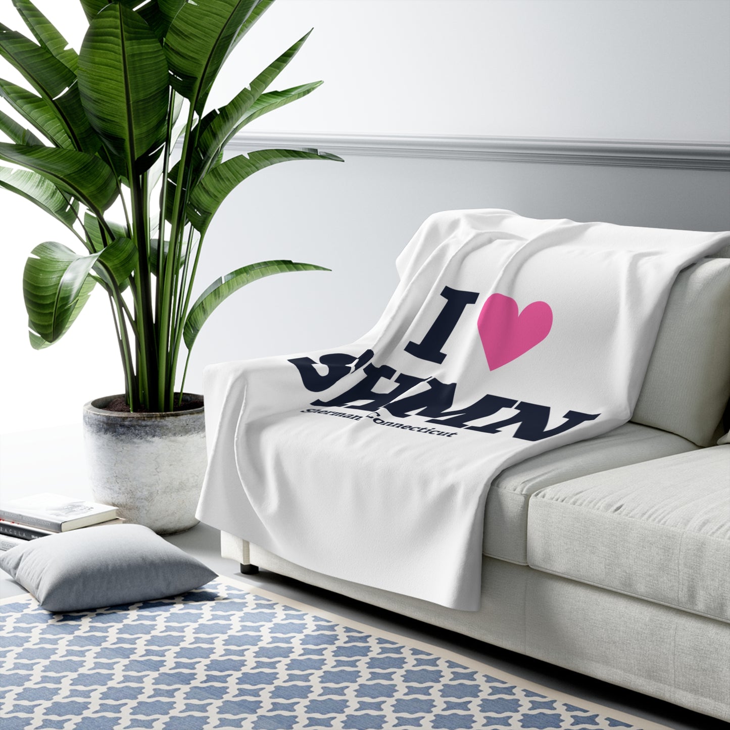 I Heart SHMN Sherpa Fleece Blanket