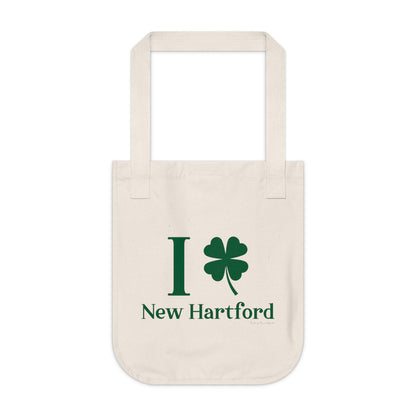 I Clover New Hartford Organic Canvas Tote Bag