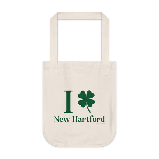 I Clover New Hartford Organic Canvas Tote Bag