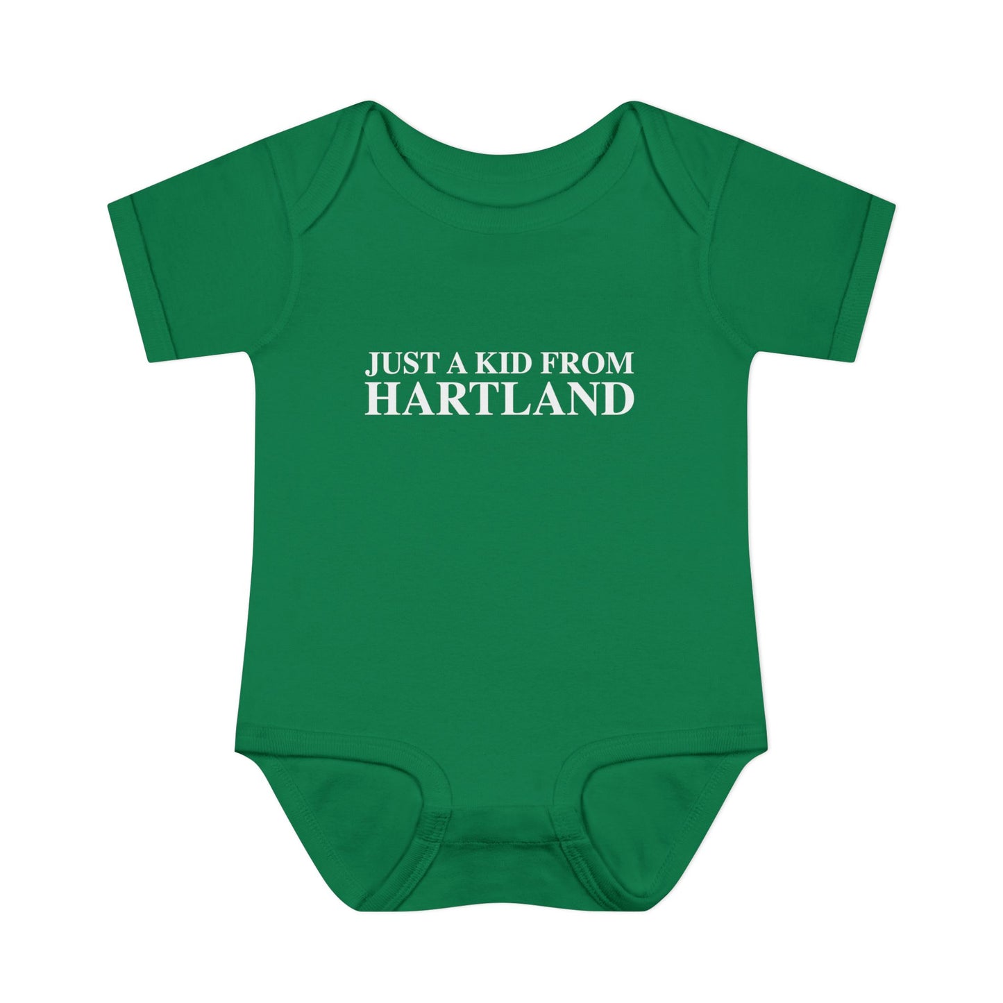 Just a kid from Hartland Infant Baby Rib Bodysuit