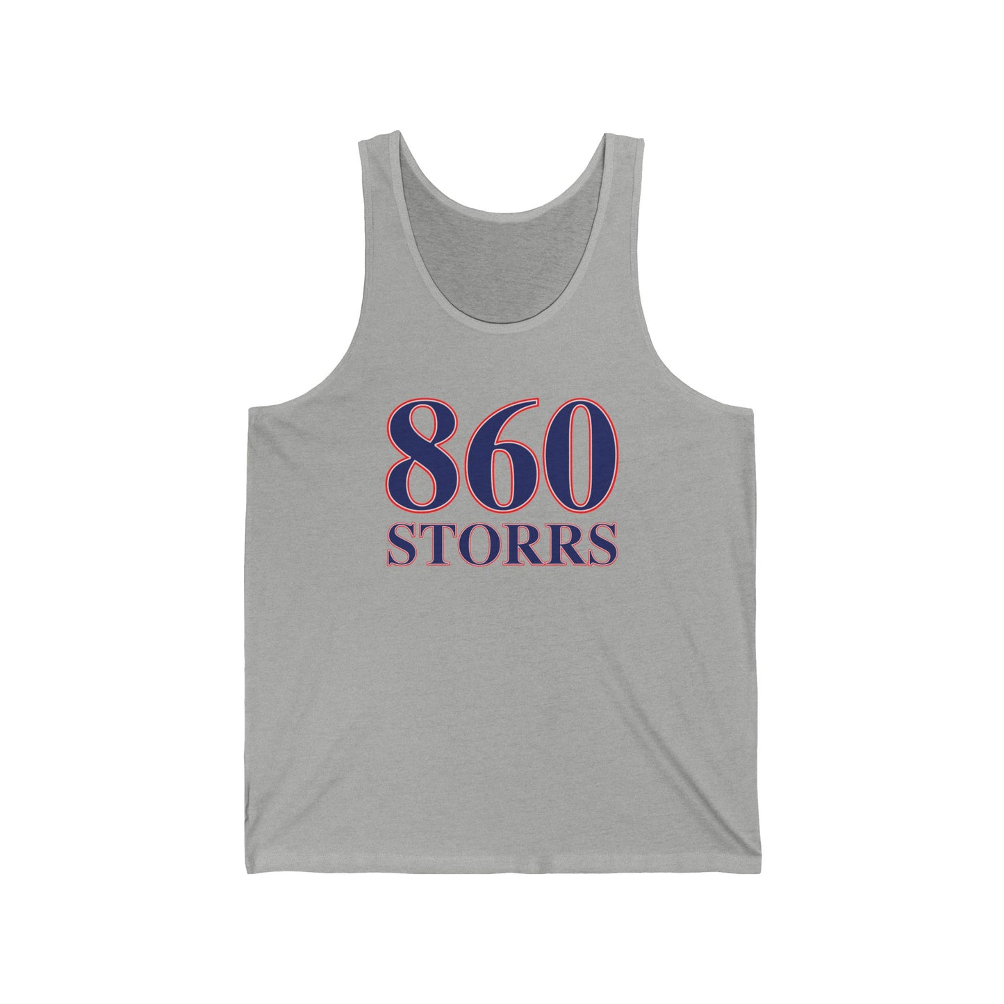 860 Storrs Red, White & Blue Unisex Jersey Tank Top