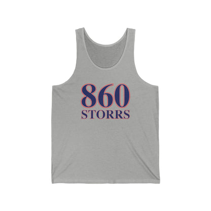 860 Storrs Red, White & Blue Unisex Jersey Tank Top