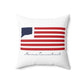 Morris Connecticut Flag Spun Polyester Square Pillow