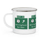 Vintage WCP Exit 66 Sign Enamel Camping Mug