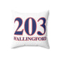 203 Wallingford Red White & Blue Spun Polyester Square Pillow