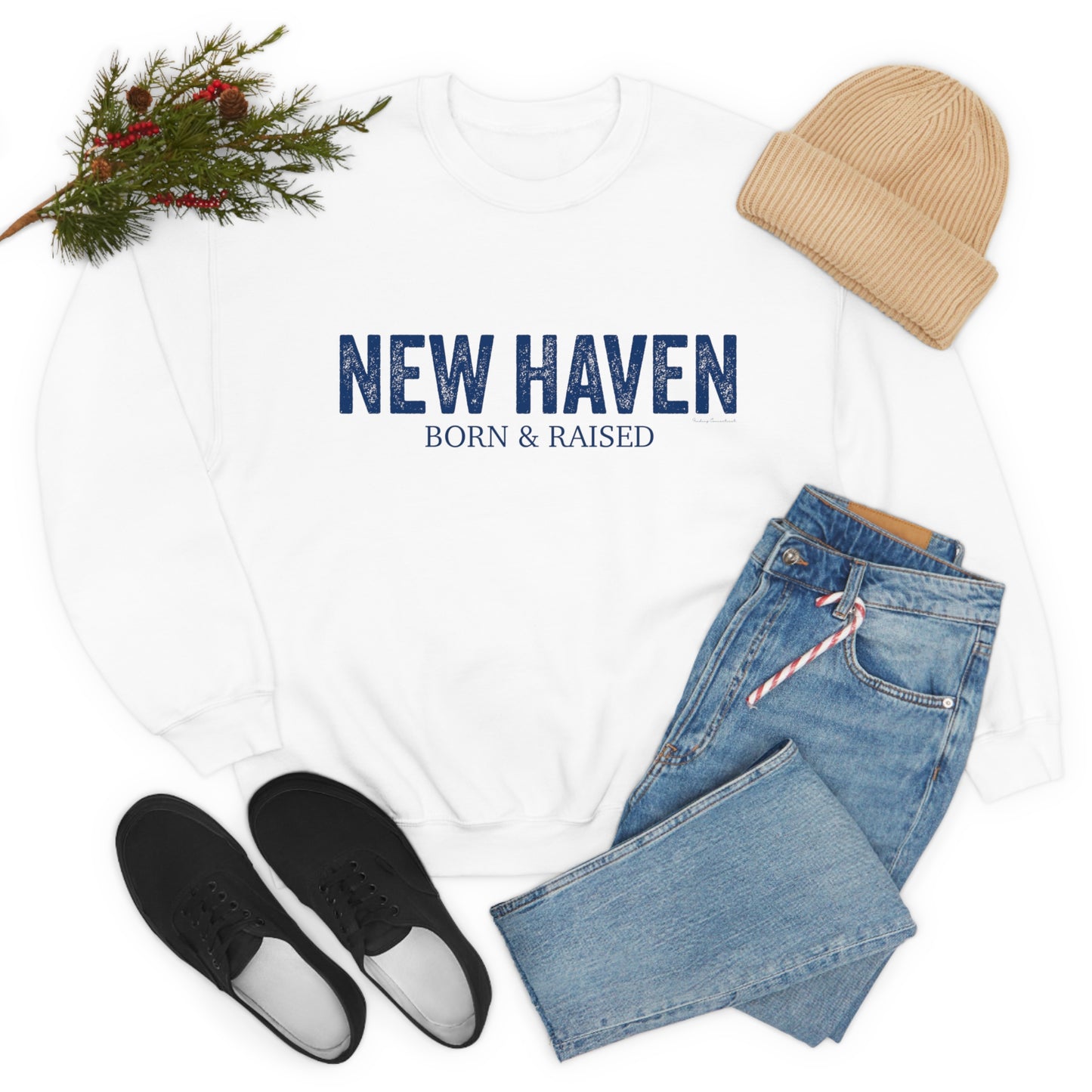 New Haven Born & Raised Unisex Heavy Blend™ Crewneck Sweatshirt