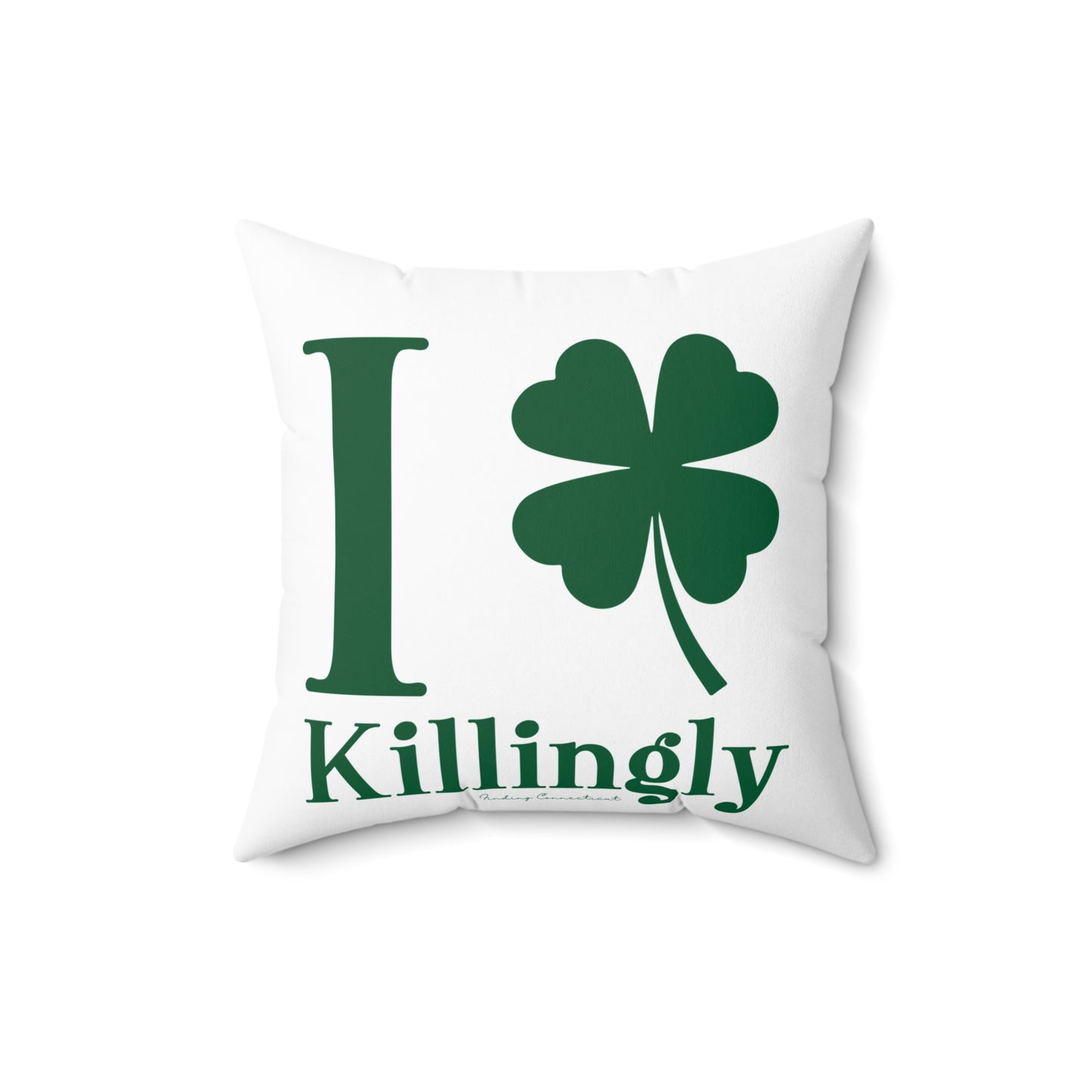 I Clover Killingly Spun Polyester Square Pillow