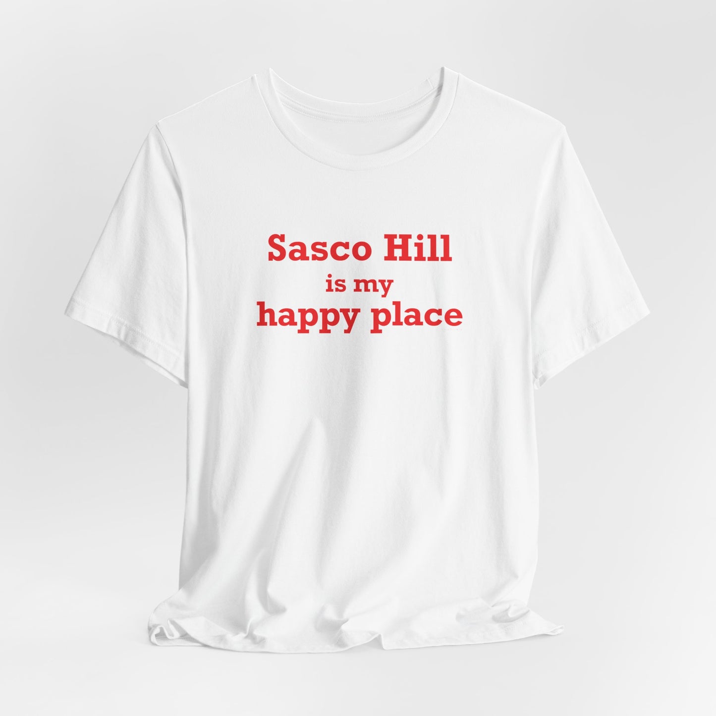 Sasco Hill is My Happy Place Unisex Jersey Short Sleeve T-Shirt
