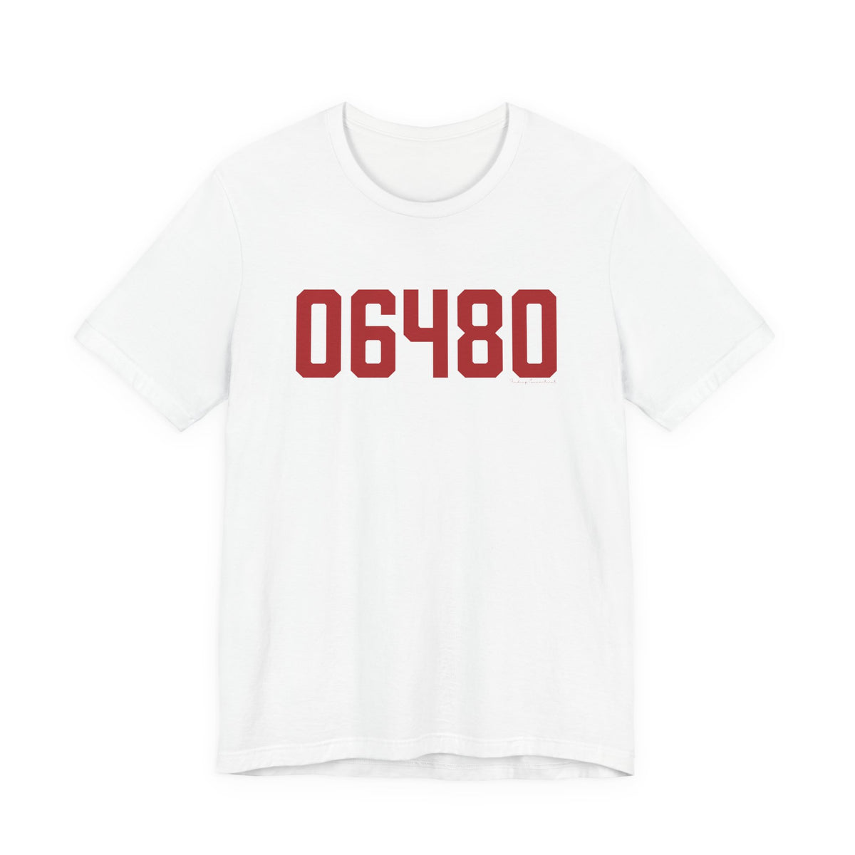 06480 Portland Connecticut Zip Code Unisex Jersey Short Sleeve T-Shirt