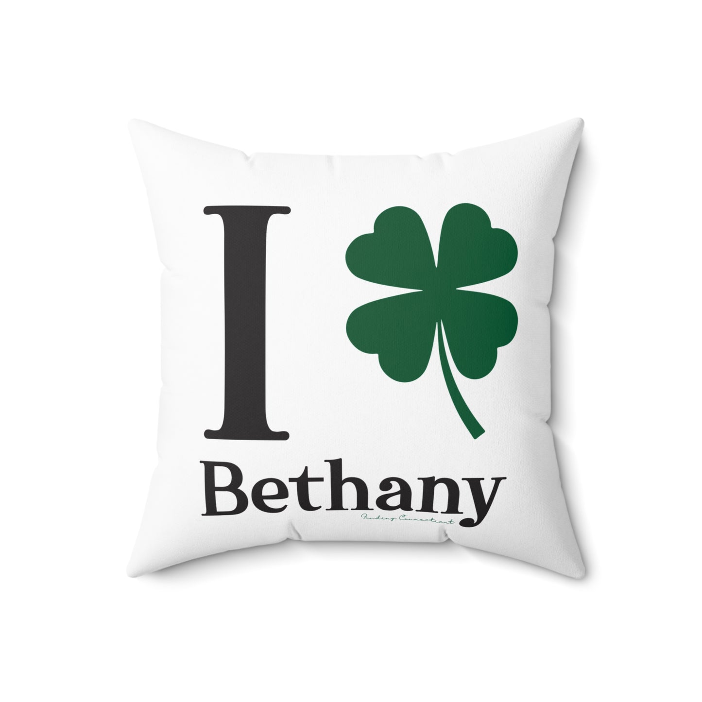 I Clover Bethany Spun Polyester Square Pillow